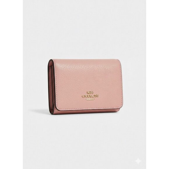 NWT Coach Small Trifold Leather Wallet - Picture 1 of 6